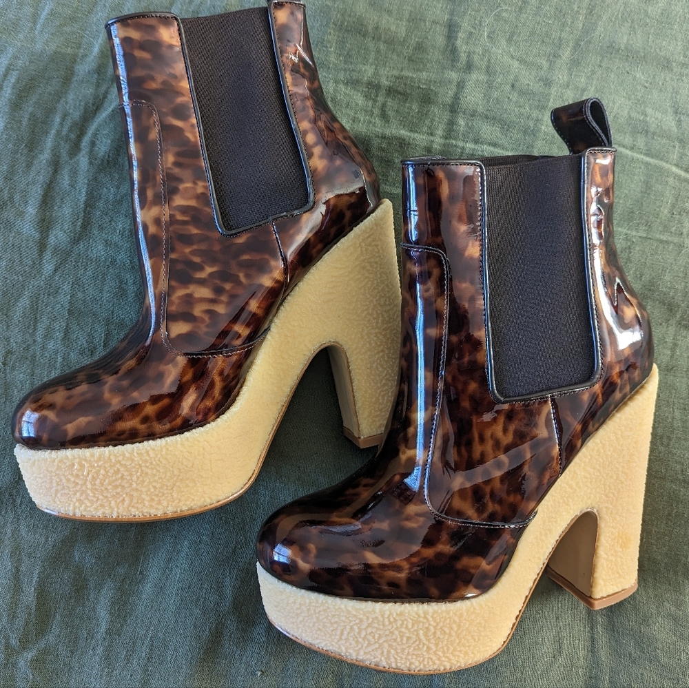 AllSaints Blaise Chelsea Leopard Boots